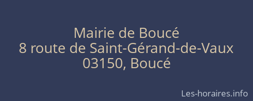 Mairie de Boucé