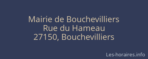 Mairie de Bouchevilliers