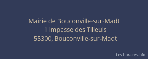 Mairie de Bouconville-sur-Madt