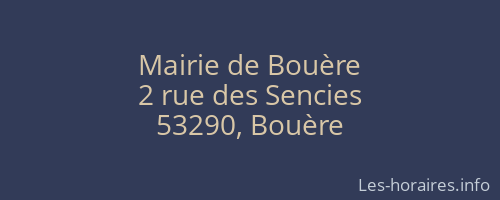 Mairie de Bouère
