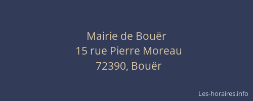 Mairie de Bou&euml;r