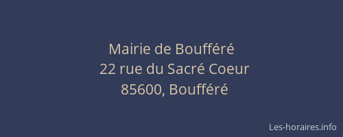 Mairie de Boufféré