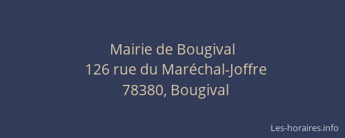 Mairie de Bougival