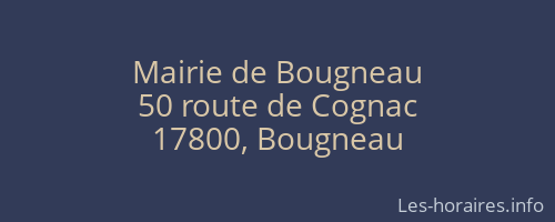 Mairie de Bougneau