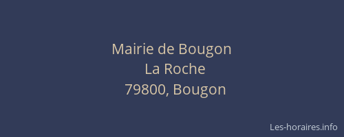 Mairie de Bougon