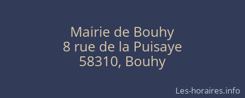 Mairie de Bouhy