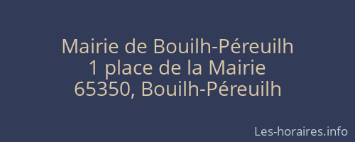 Mairie de Bouilh-Péreuilh