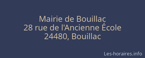 Mairie de Bouillac