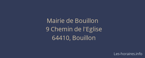 Mairie de Bouillon