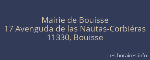 Mairie de Bouisse
