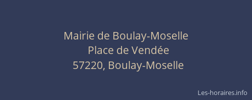 Mairie de Boulay-Moselle