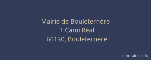 Mairie de Bouletern&egrave;re