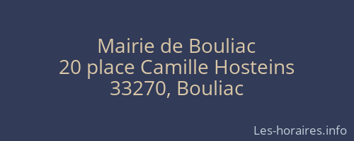 Mairie de Bouliac