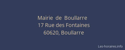 Mairie  de  Boullarre