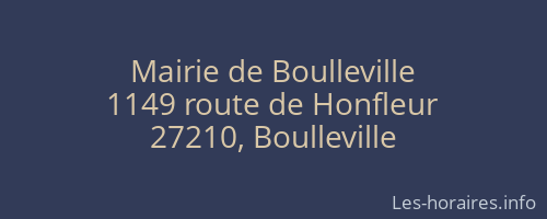 Mairie de Boulleville