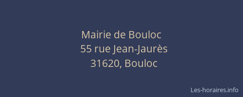 Mairie de Bouloc
