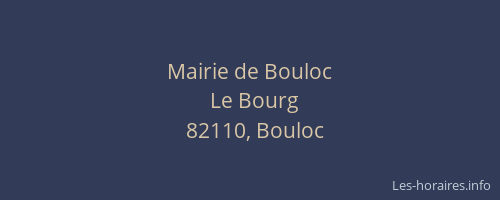 Mairie de Bouloc
