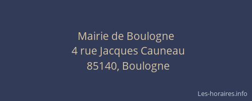 Mairie de Boulogne