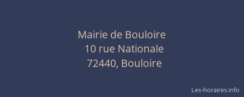 Mairie de Bouloire