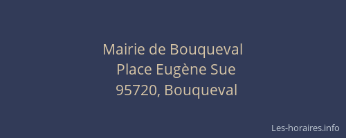 Mairie de Bouqueval