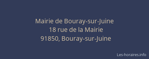 Mairie de Bouray-sur-Juine