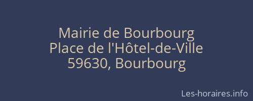 Mairie de Bourbourg