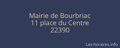 Mairie de Bourbriac