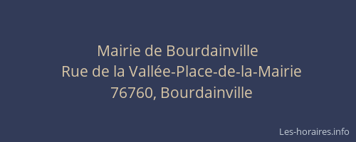 Mairie de Bourdainville