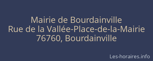 Mairie de Bourdainville