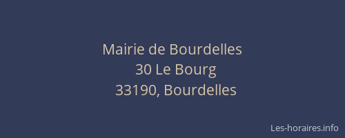 Mairie de Bourdelles
