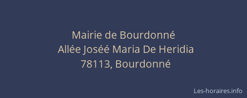 Mairie de Bourdonn&eacute;