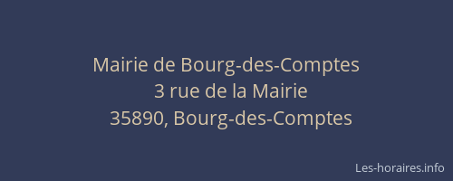 Mairie de Bourg-des-Comptes