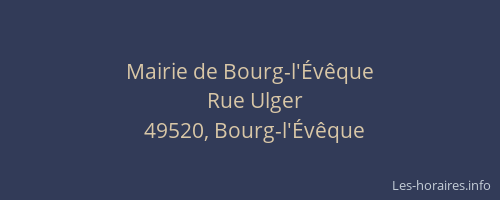 Mairie de Bourg-l'Évêque