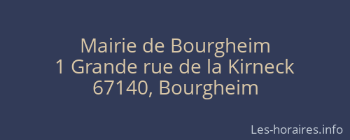 Mairie de Bourgheim