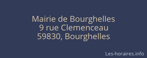 Mairie de Bourghelles