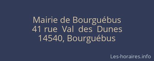 Mairie de Bourguébus
