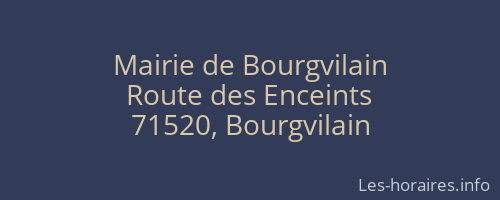Mairie de Bourgvilain
