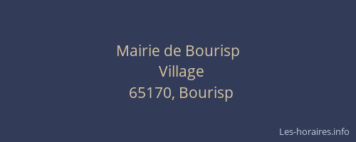 Mairie de Bourisp