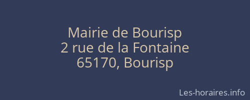 Mairie de Bourisp