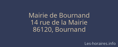 Mairie de Bournand