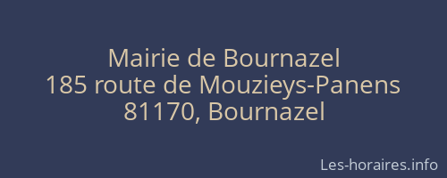 Mairie de Bournazel