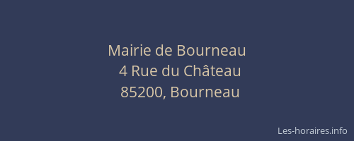 Mairie de Bourneau