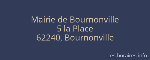 Mairie de Bournonville