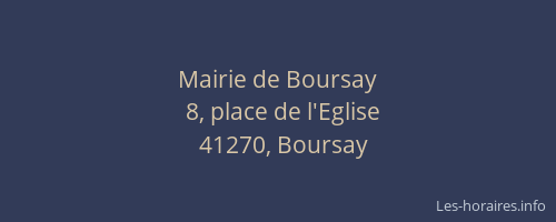Mairie de Boursay