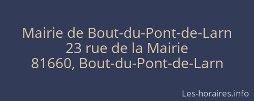 Mairie de Bout-du-Pont-de-Larn
