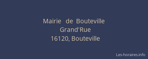 Mairie   de  Bouteville