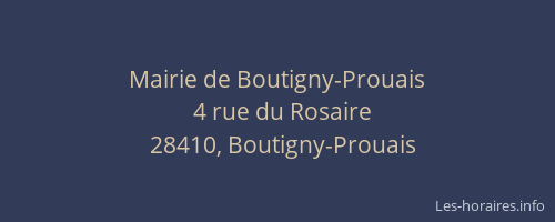Mairie de Boutigny-Prouais