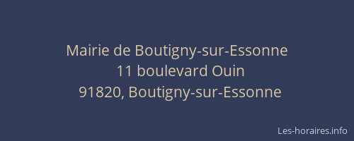 Mairie de Boutigny-sur-Essonne
