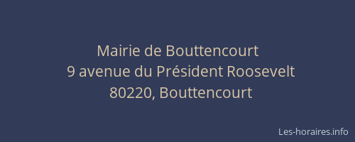 Mairie de Bouttencourt