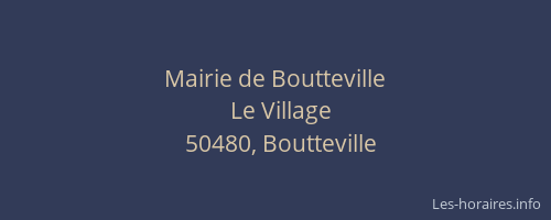 Mairie de Boutteville